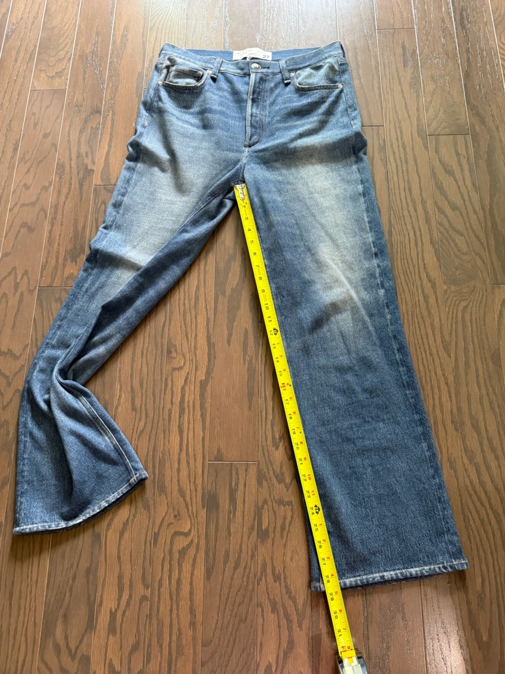 RAG & BONE rb Miramar Wide-Leg Sweatpant Jean Size 27 - Picture 5 of 12